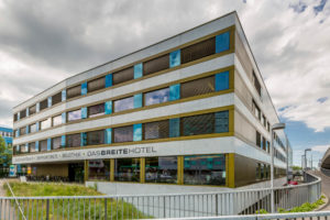 Rarity: clouds over hotel in Basel